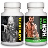TESTO BLAST SUPER HGH XL Duo 1 Month Supply
